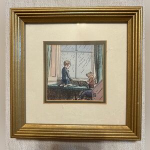 Disney Classic Winne The Pooh 100 Acre Wood Framed Art Print 6”x 6”